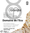 Guy Bossard Domaine de l'Ecu Muscadet Granite 2020