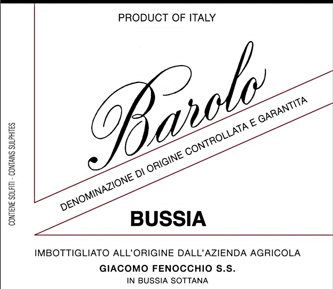 Fenocchio DOCG Barolo Bussia 2018