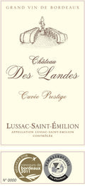Landes Cuvee Prestige Lussac Saint Emilion 2018